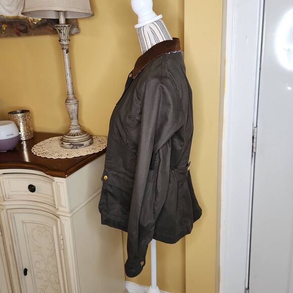 J.crew olive jacket women's size M - Picture 2 of 7